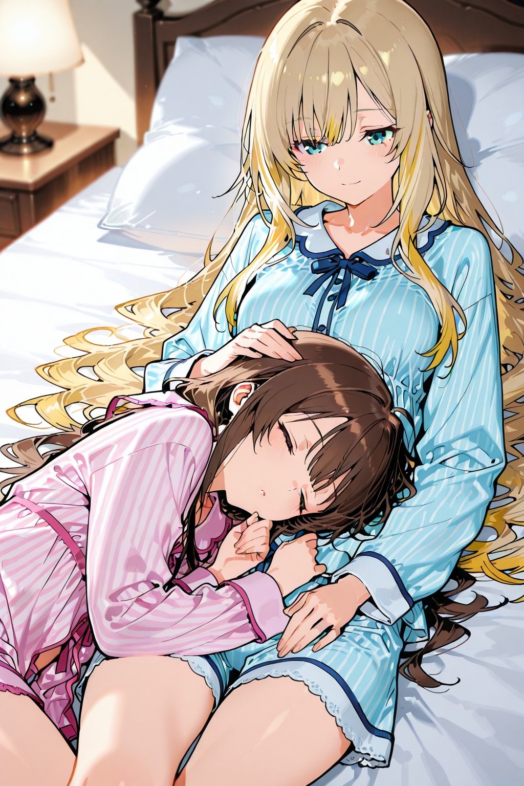 膝枕 | の人気AIイラスト・グラビア