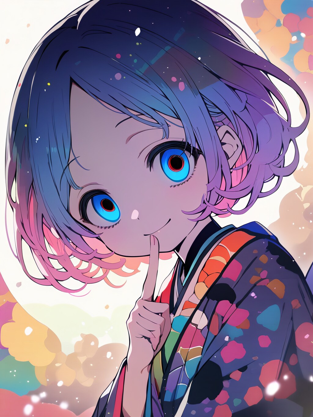 静かに