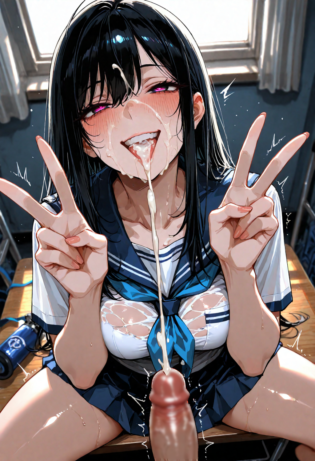 ココに出してね❤
