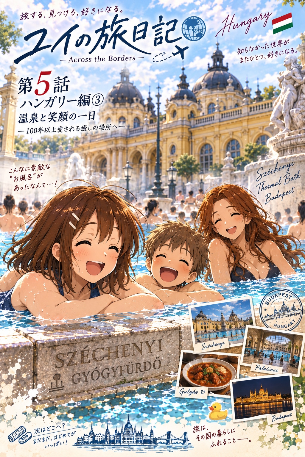 平沢唯のひとり旅日記⑤ ハンガリーのお風呂!?