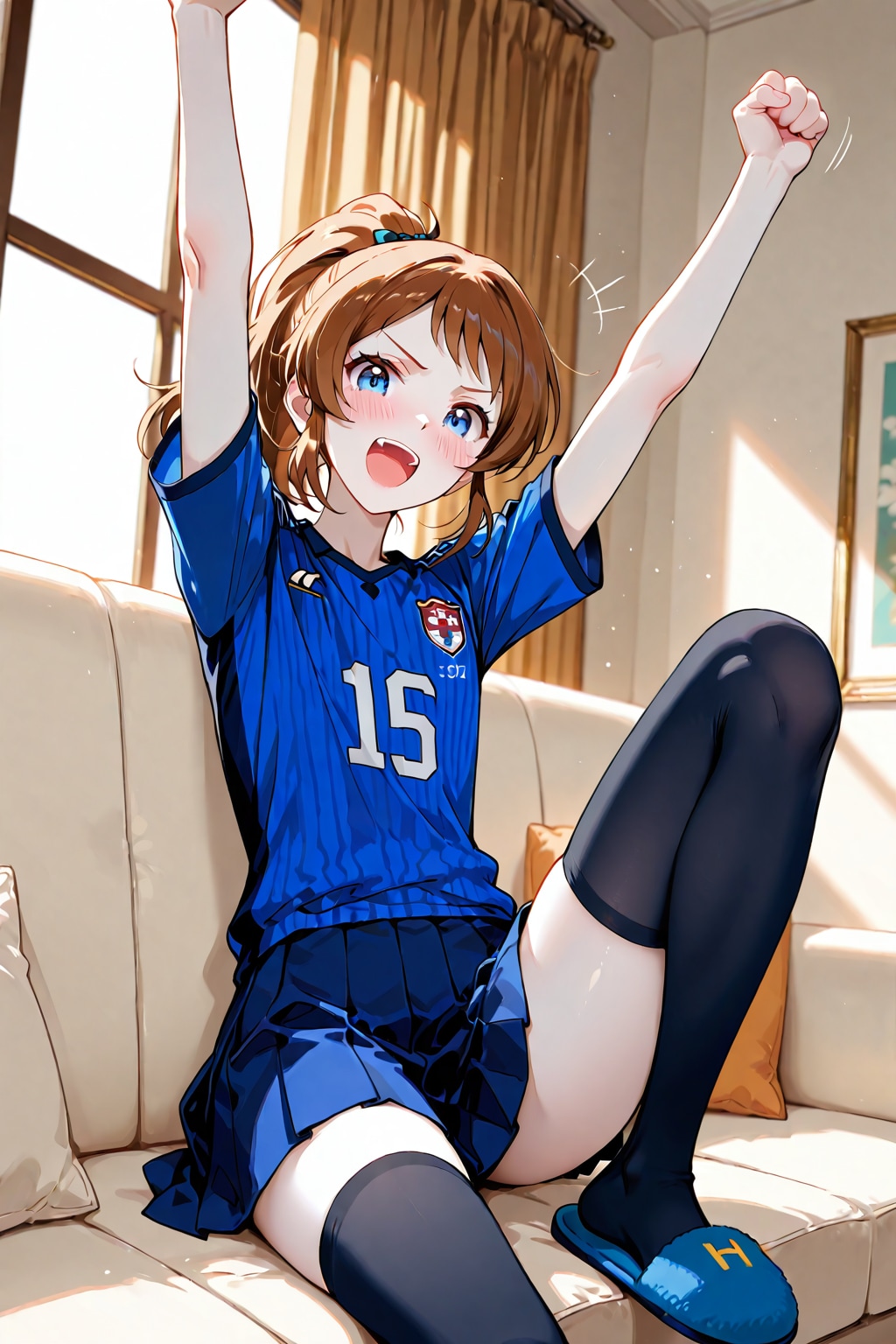 早朝５時のリビング・スタジアム！ #直後、登校ダッシュ！