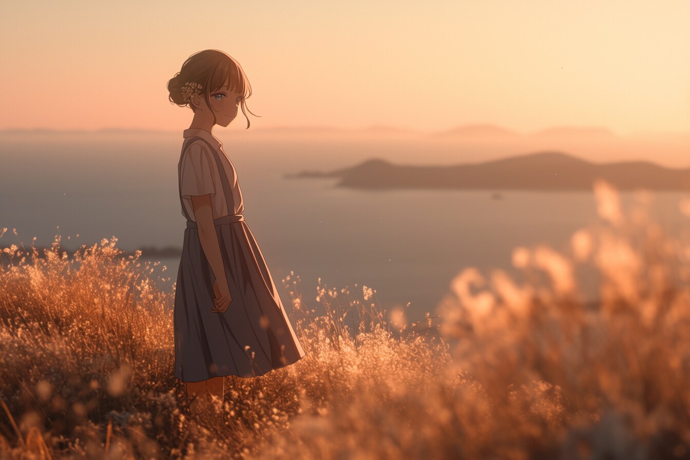 夕暮れのおだんごちゃん🍡✨29 | の人気AIイラスト・グラビア