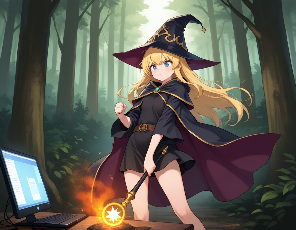 魔法使いVSパソコン