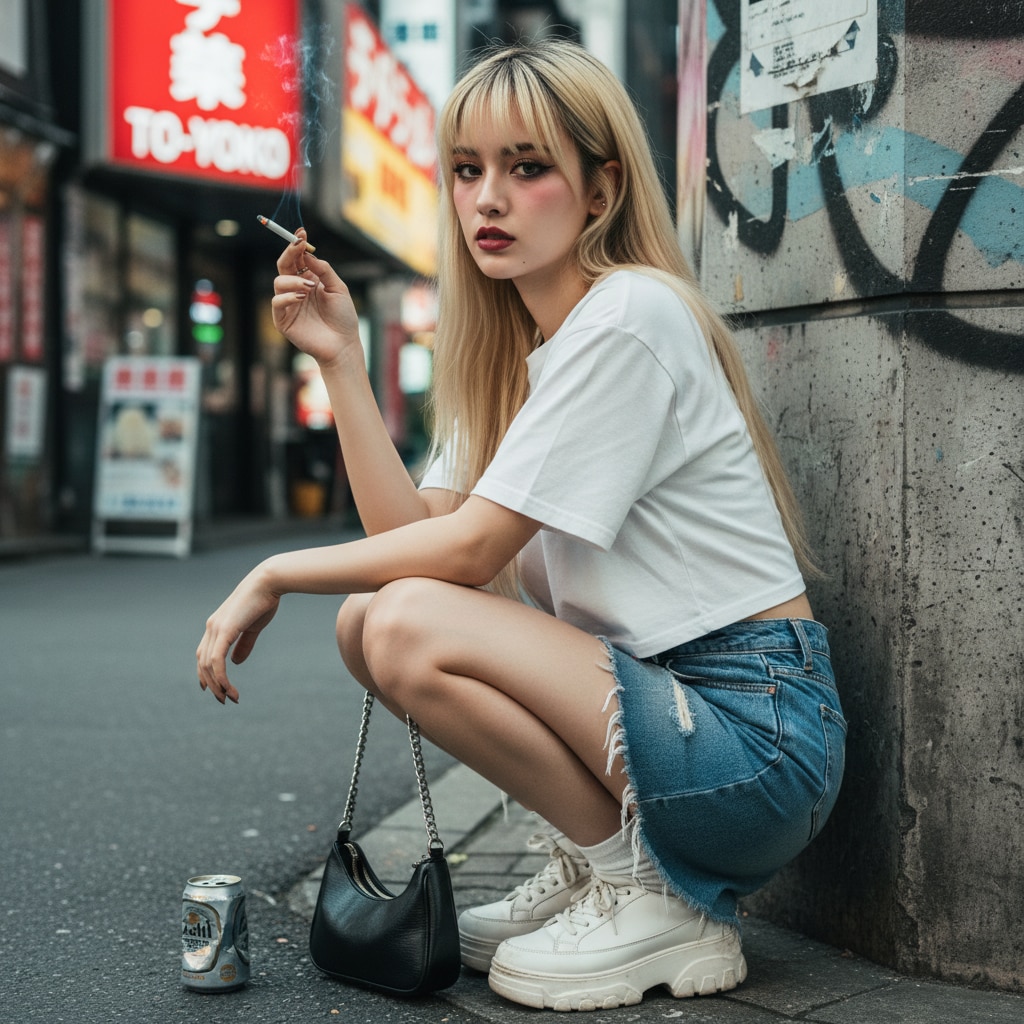 路地裏の女