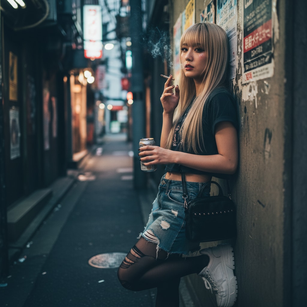 路地裏の女