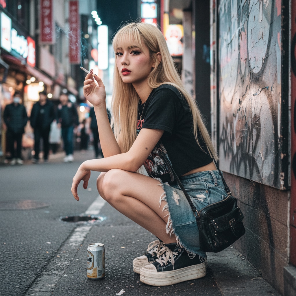 路地裏の女