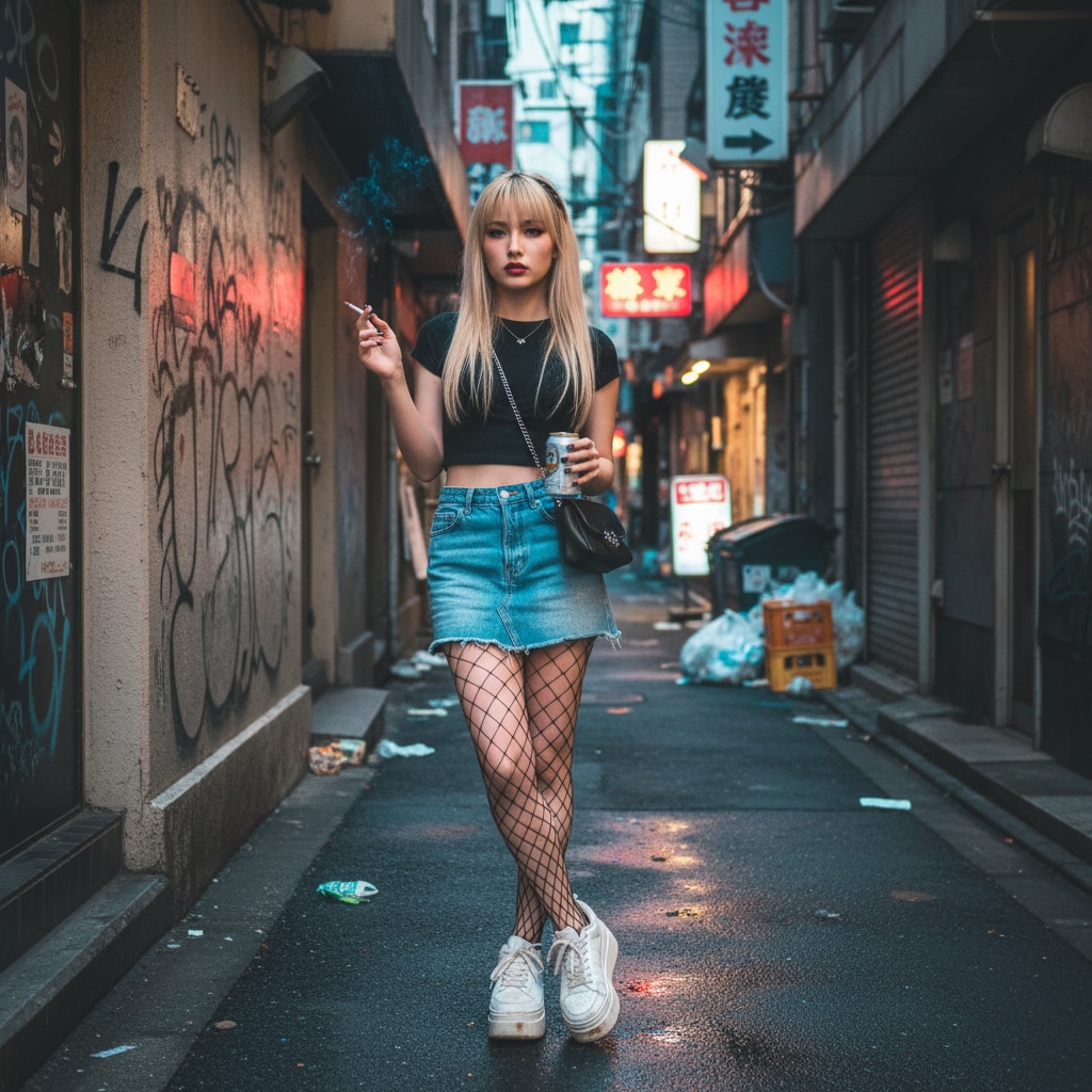 路地裏の女