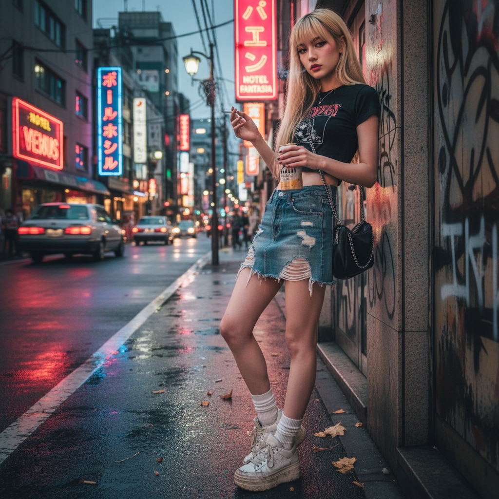 路地裏の女