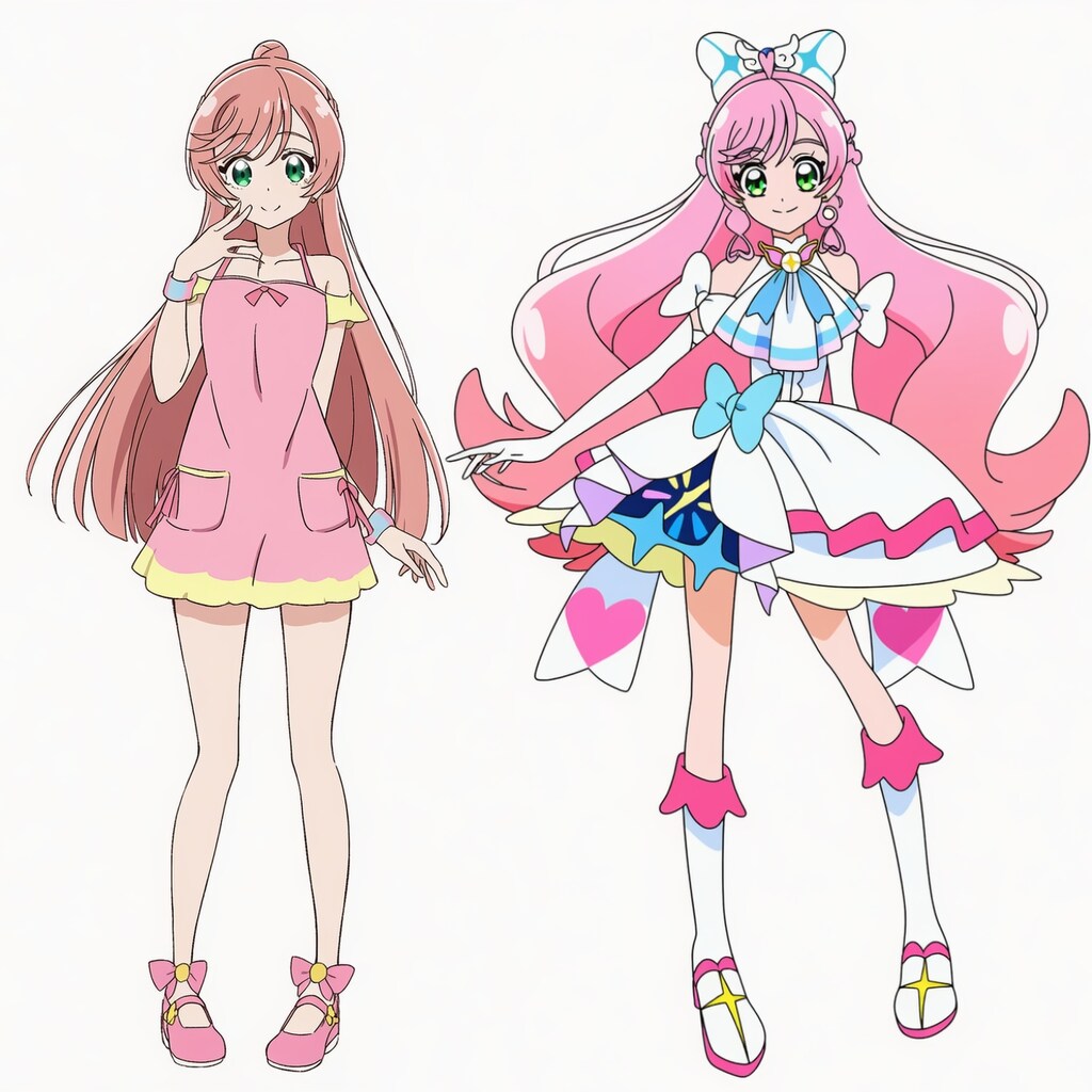 キュアプリズム変身シーン