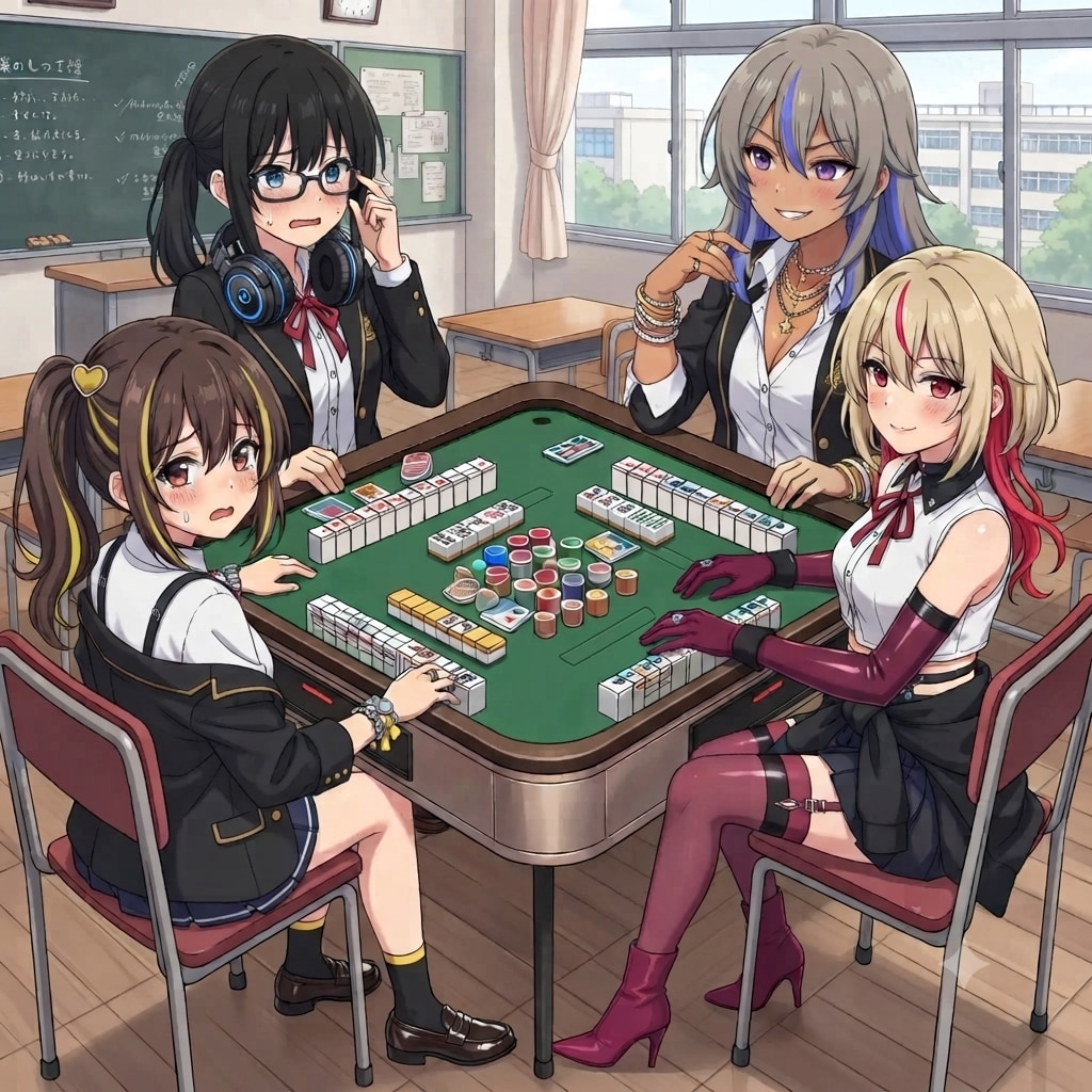 教室にて