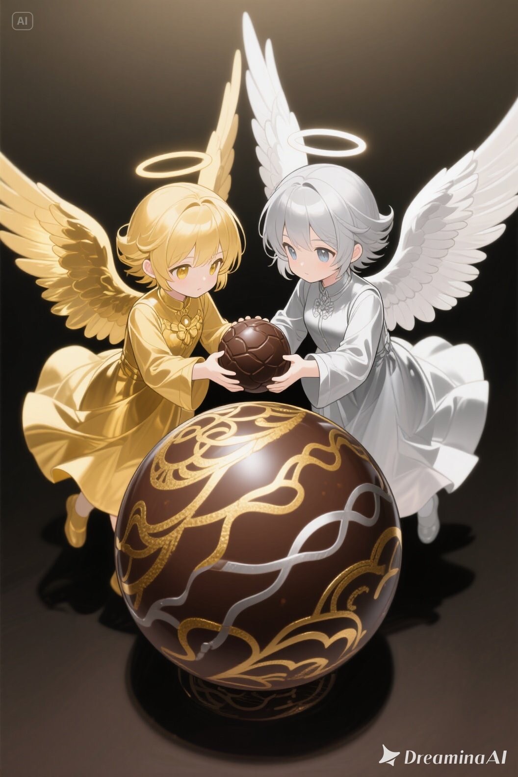 金と銀のエンゼル670 | の人気AIイラスト・グラビア