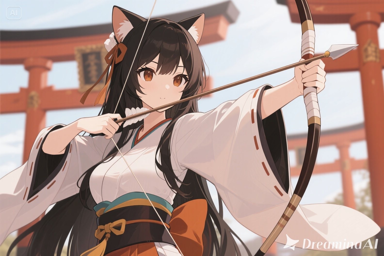 弓使いさくらちゃん | の人気AIイラスト・グラビア