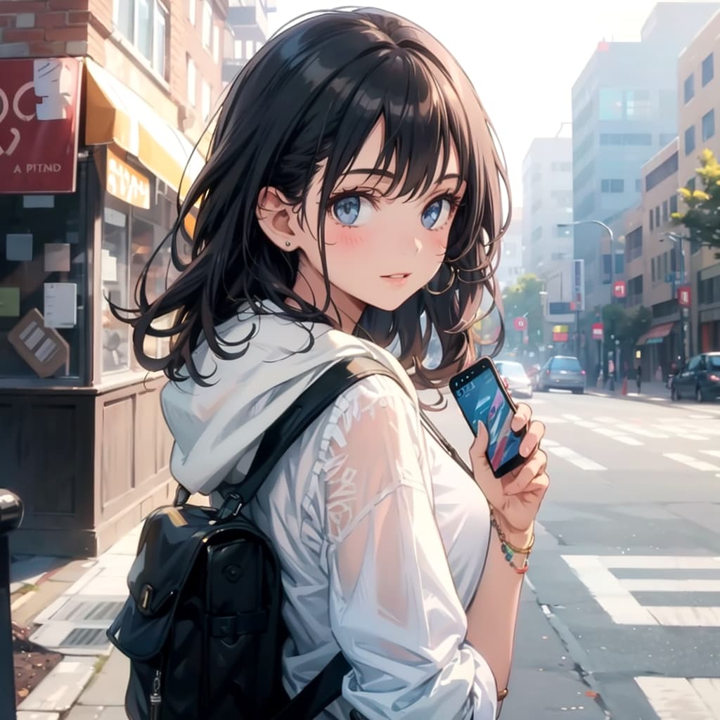 見返り美人とスマホ_2607