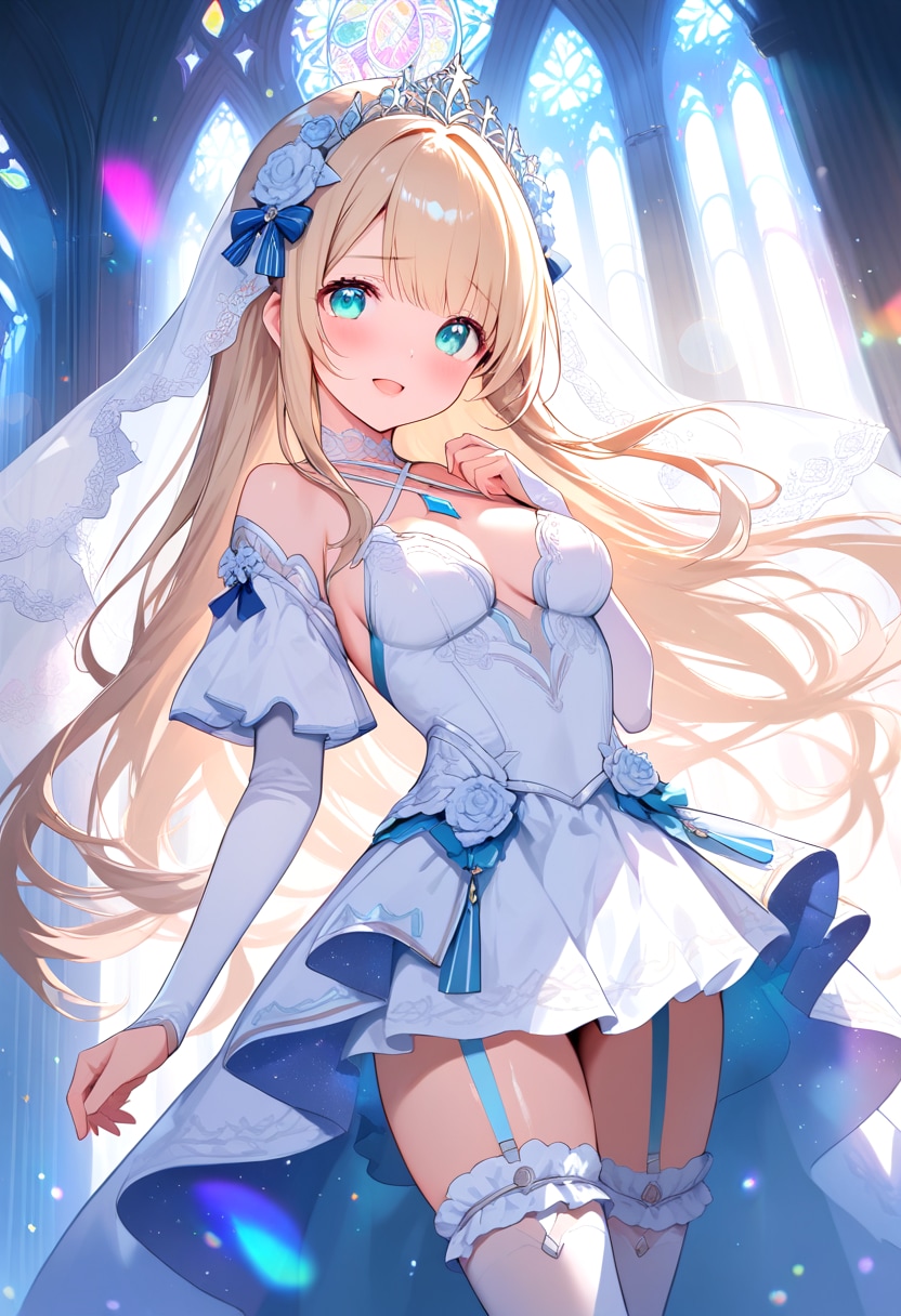 【ソフィ】虹色ステンドグラス | の人気AIイラスト・グラビア