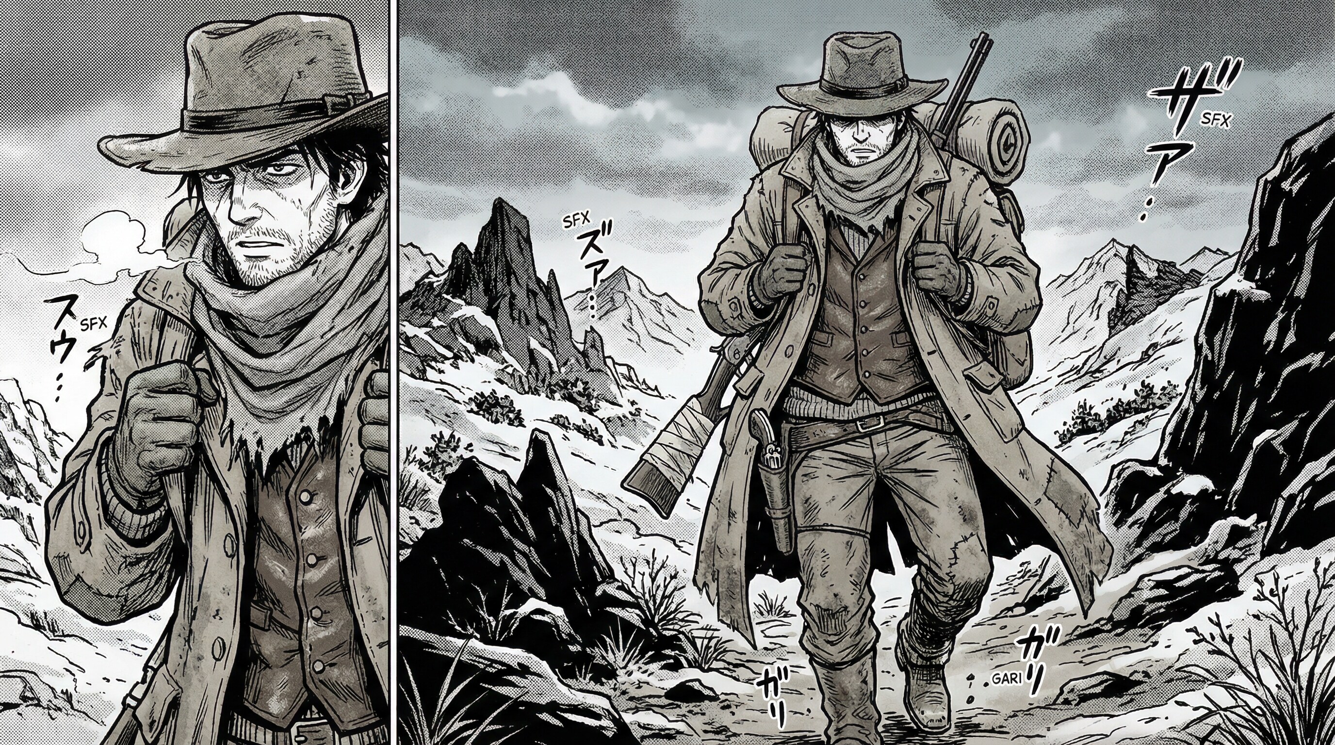 がまんしているガンマン | の人気AIイラスト・グラビア