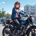 バイク乗り少女 2枚目