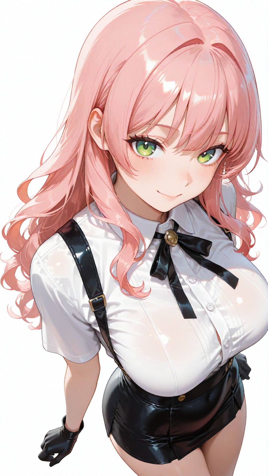 ノースリーブクロップドシャツ