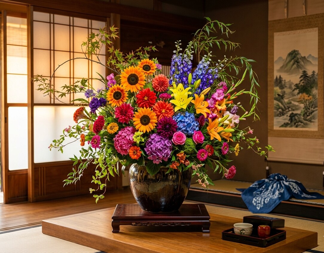 夏の華道