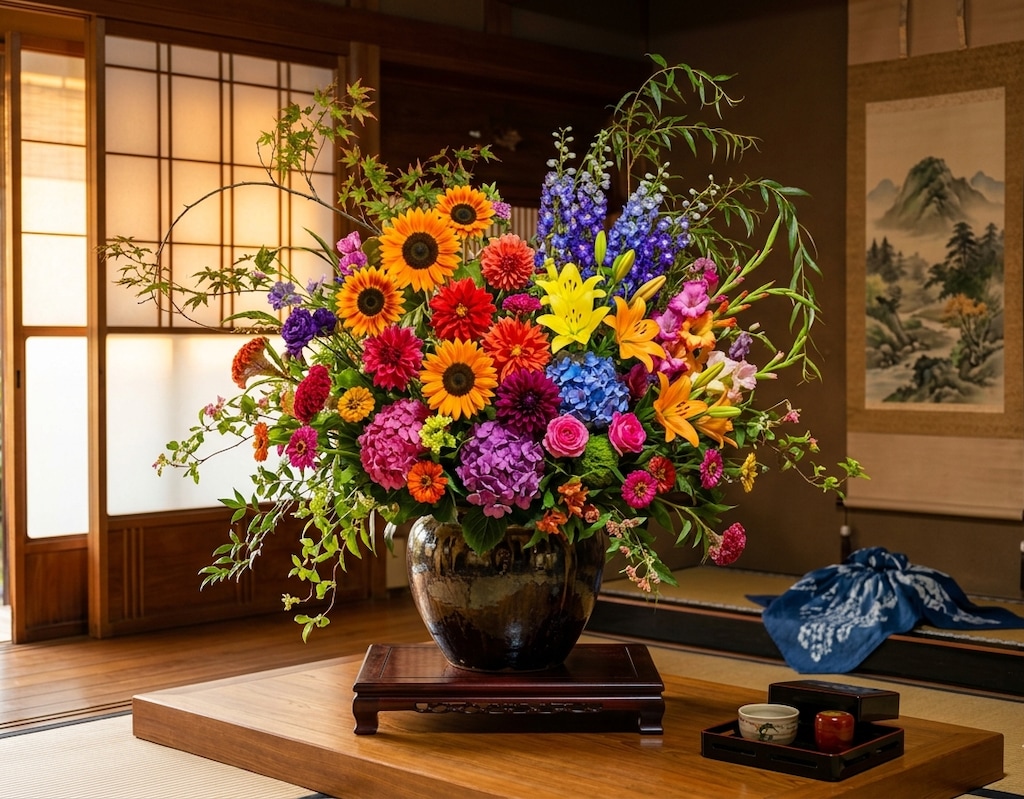 夏の華道