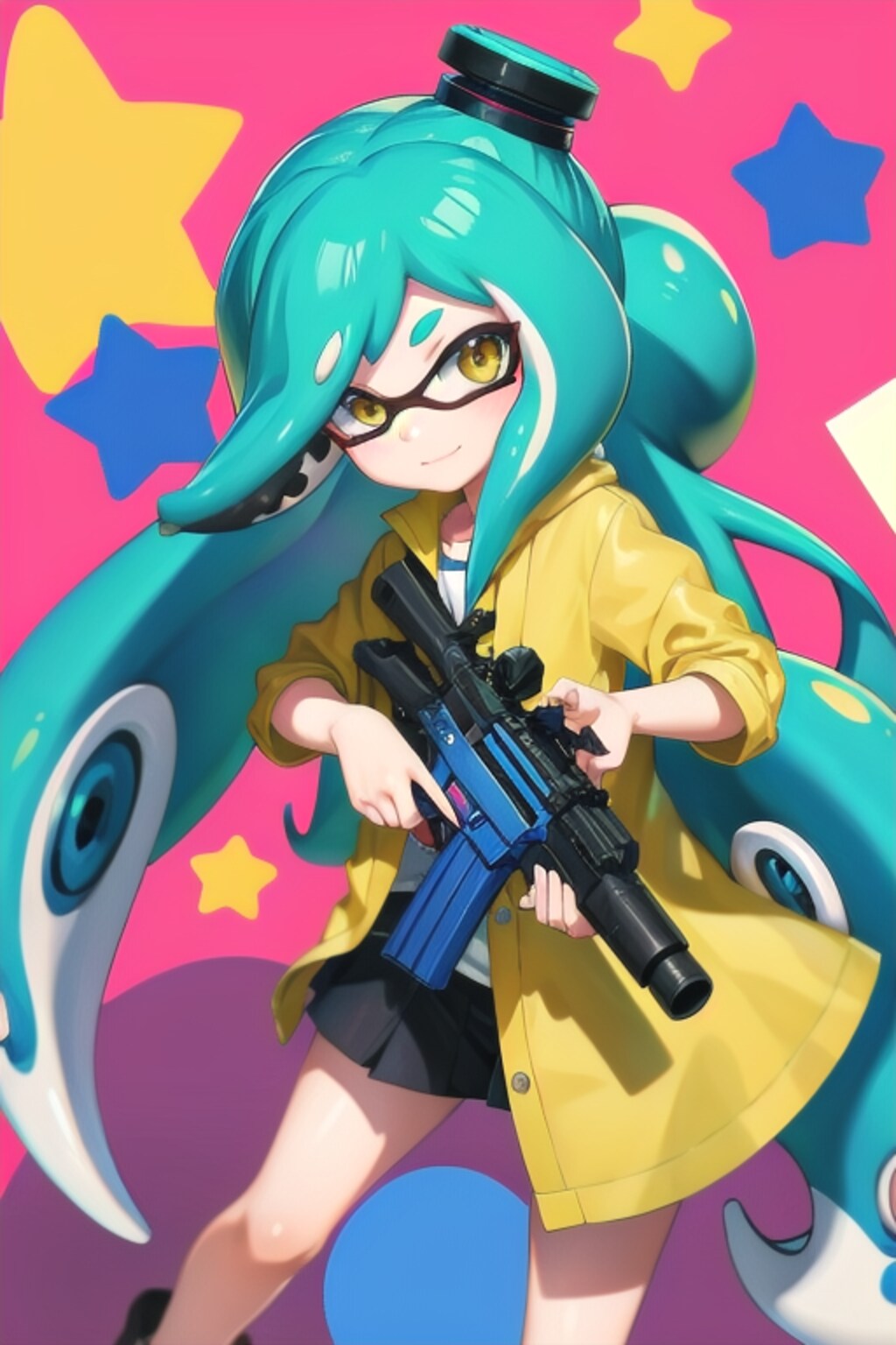 銃がリアルなイカガールちゃん
