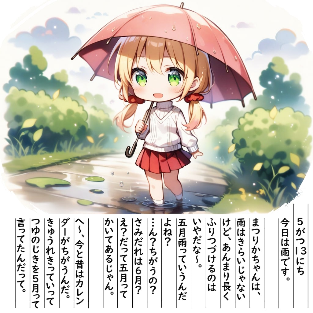 【絵日記】五月〇のふしぎ