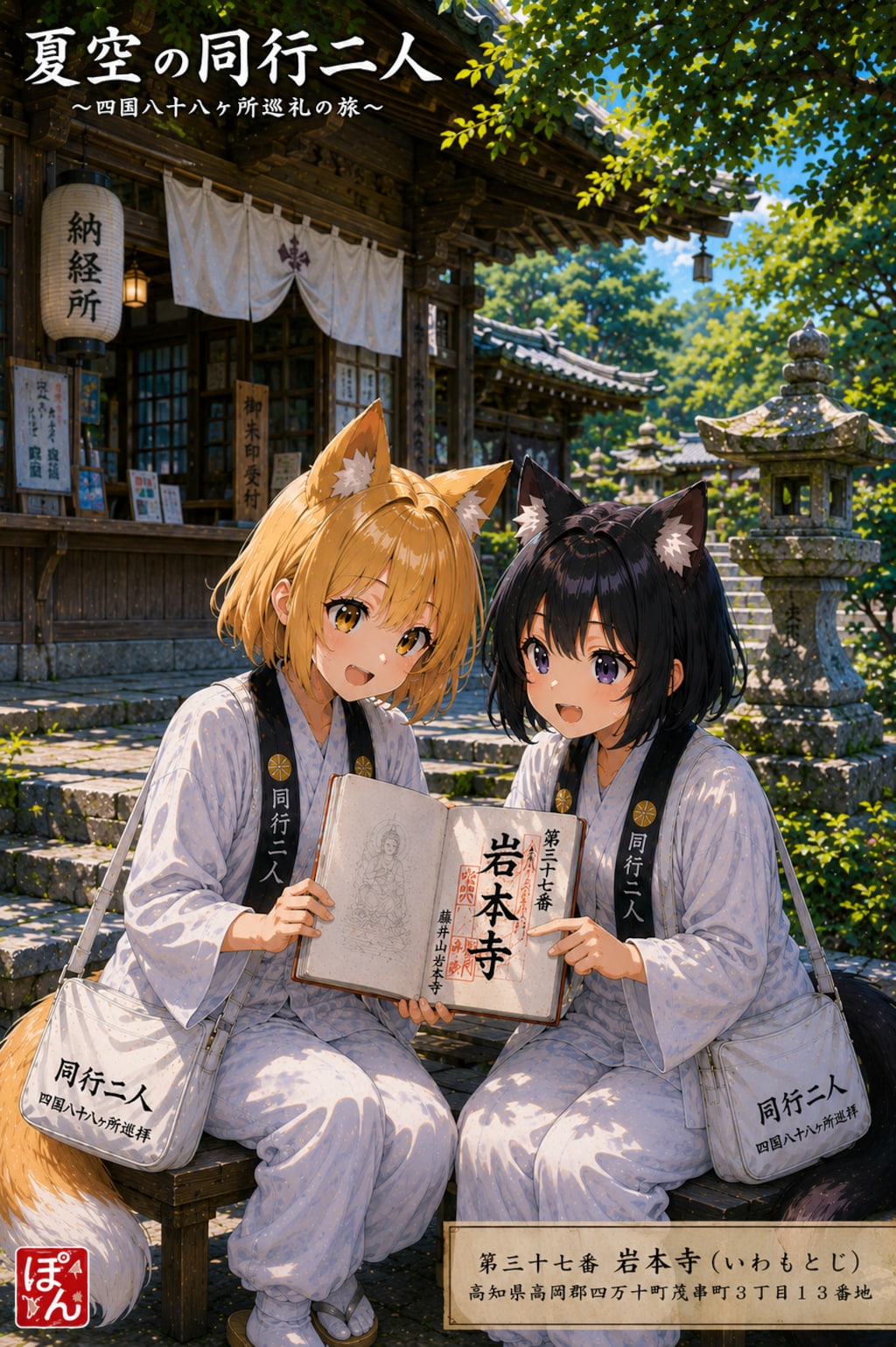 夏空の同行二人