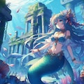 海の遺跡と人魚さん 5枚目