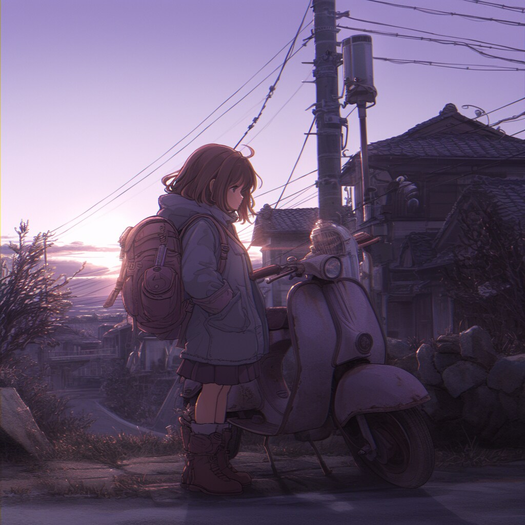 スクーターと女の子 Scooters and Girls