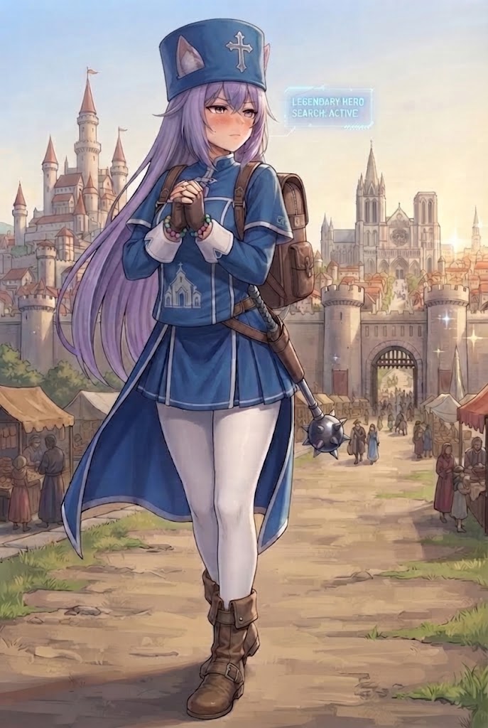 神託の命を帯び旅する僧侶のシス | の人気AIイラスト・グラビア