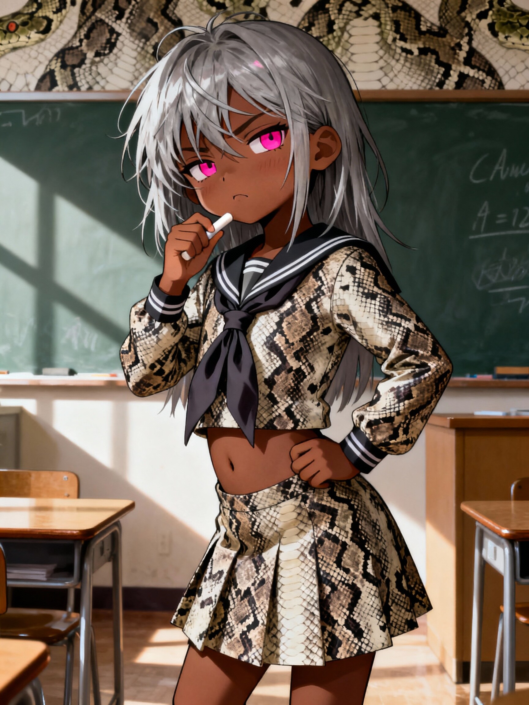 25年入学生徒にはヘビ革で | の人気AIイラスト・グラビア