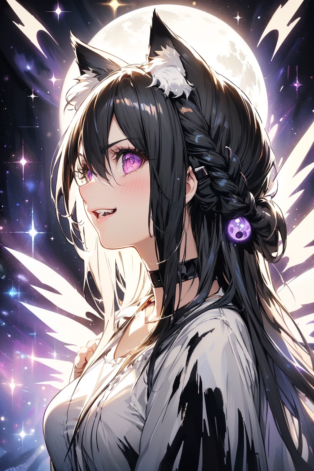 月の女神と夜の女神。