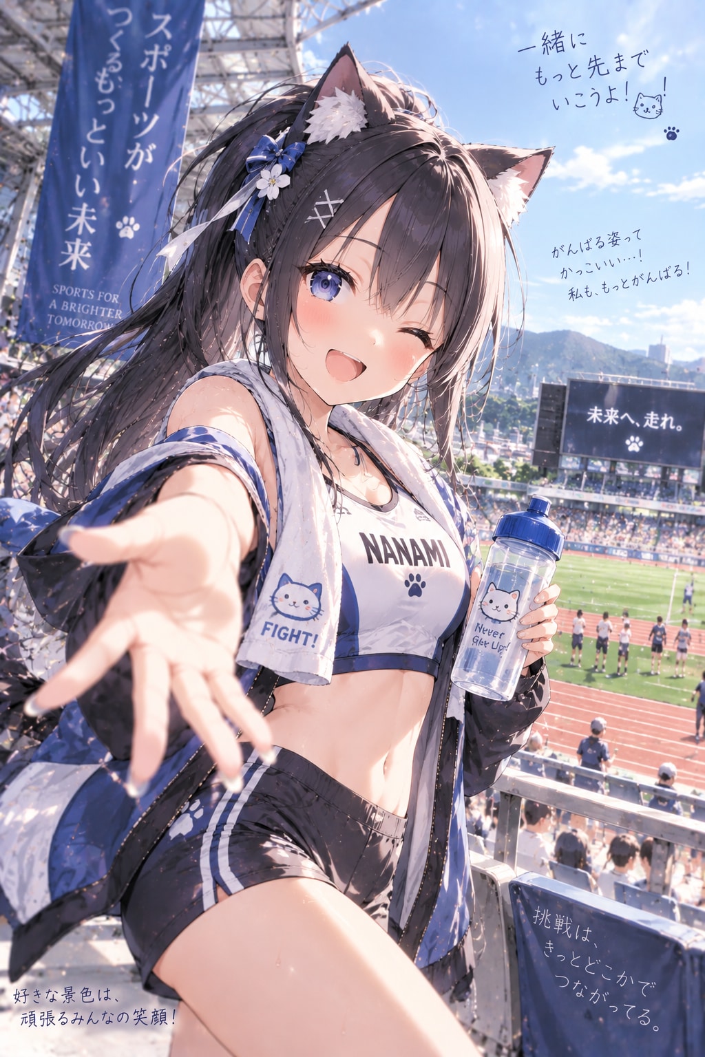 「未来へ走れ！七海のスポーツDAY」 | の人気AIイラスト・グラビア