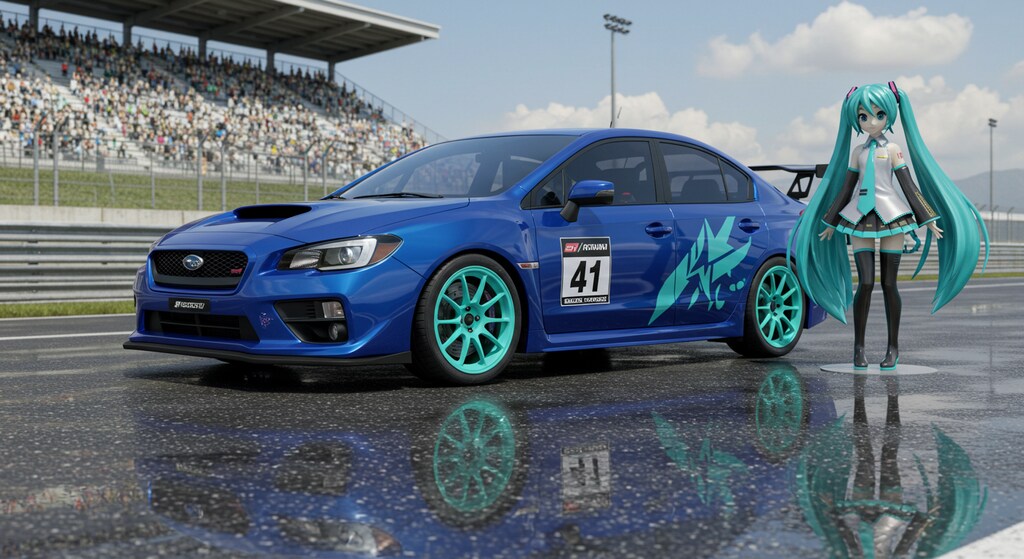 WRX S4と初音ミク