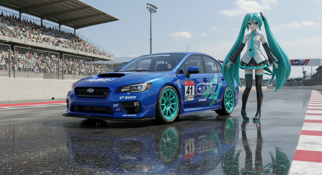 WRX S4と初音ミク