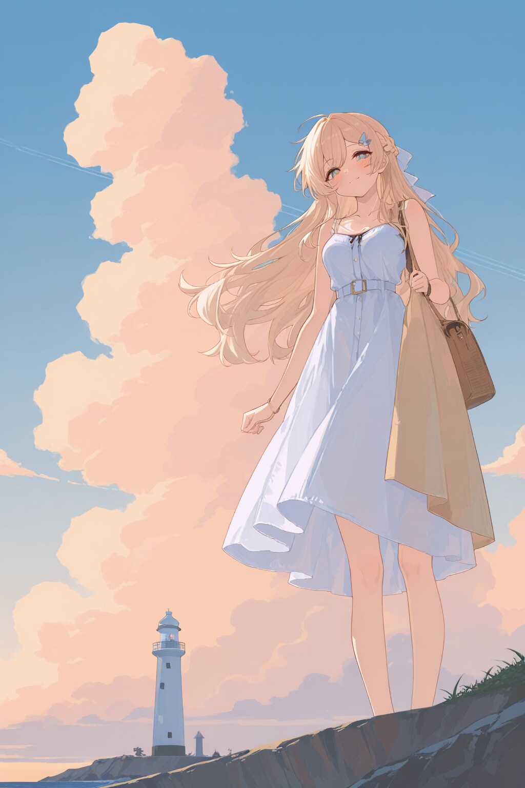 夏の灯台 | の人気AIイラスト・グラビア