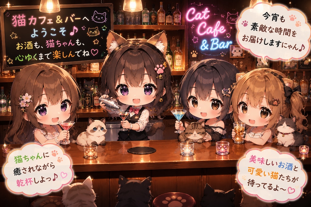 【#BarCat】猫カフェバーへようこそ♪３