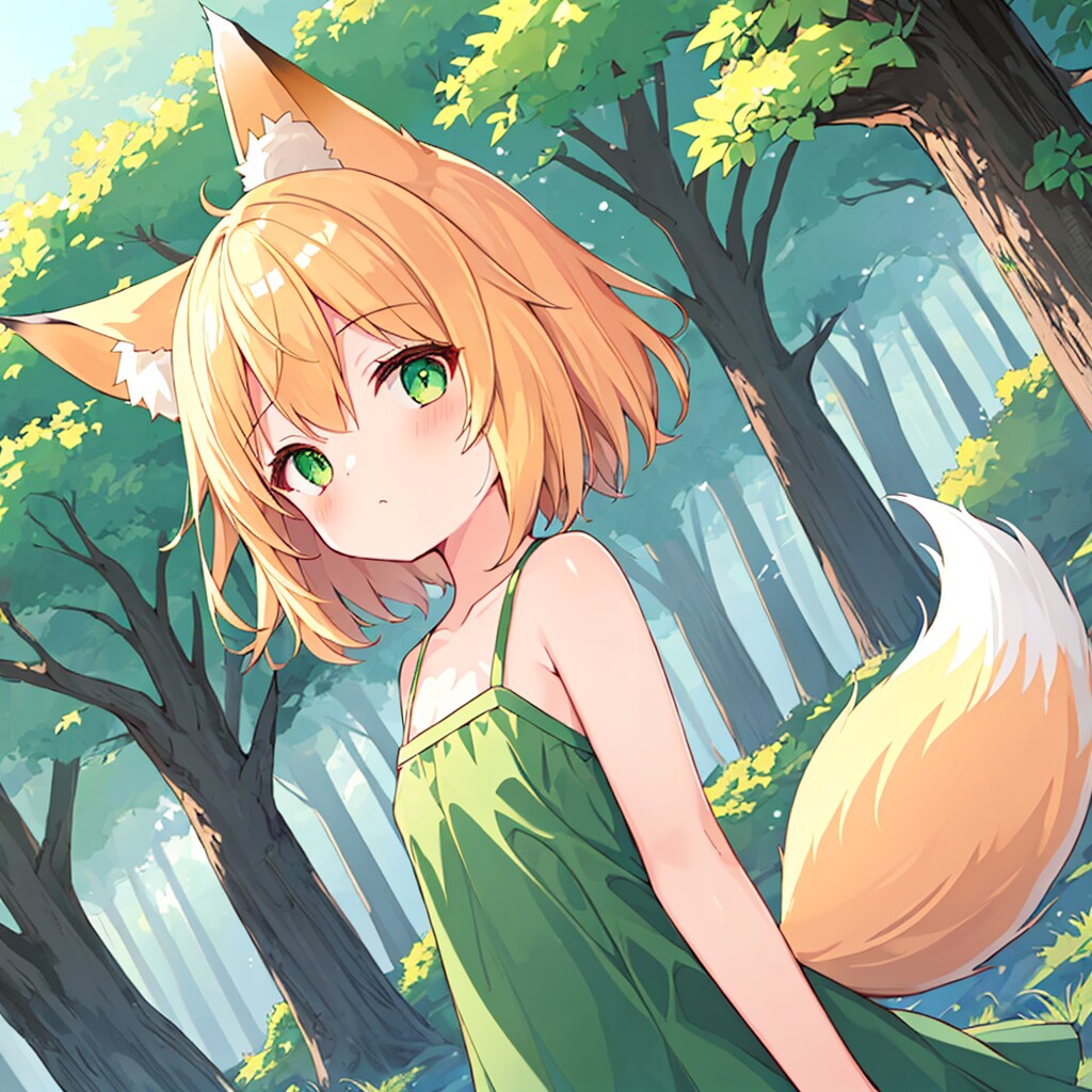森の中のきつね