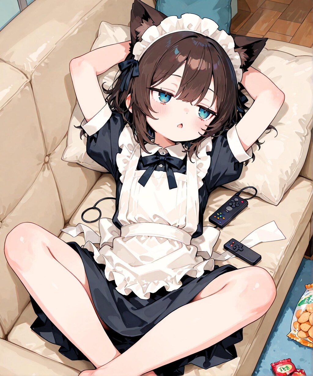 働かないメイド少女