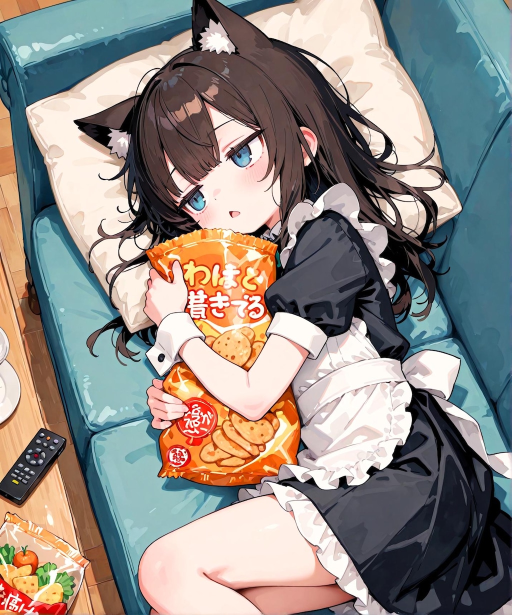 働かないメイド少女