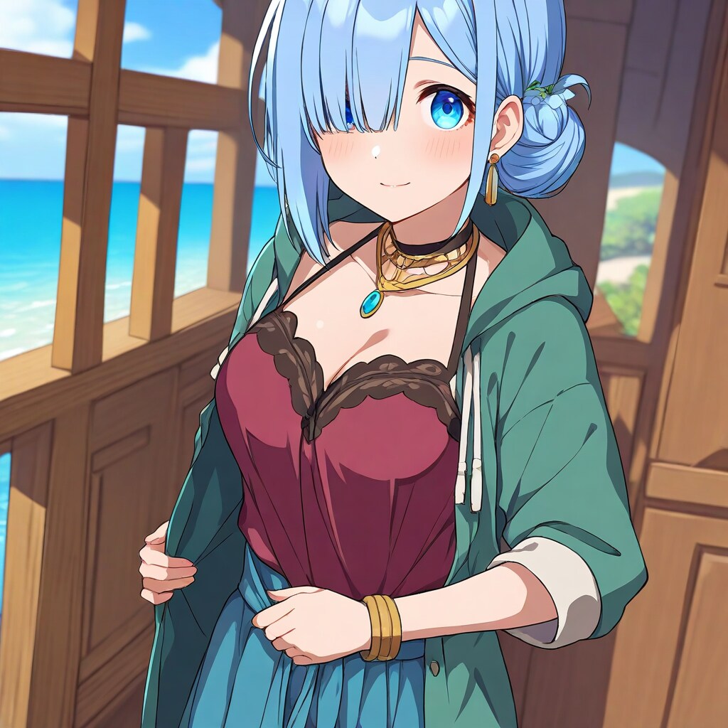 パーカーを着た女性