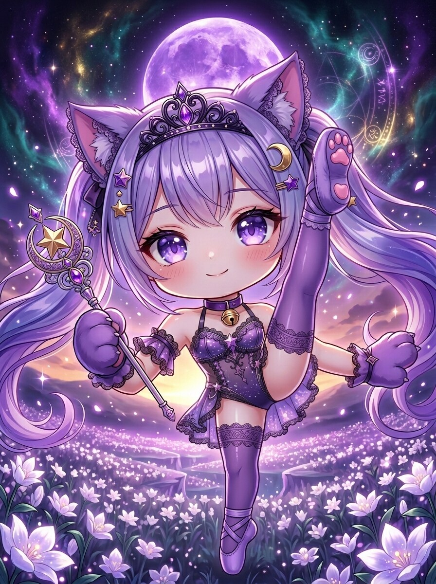 紫ツイにゃん