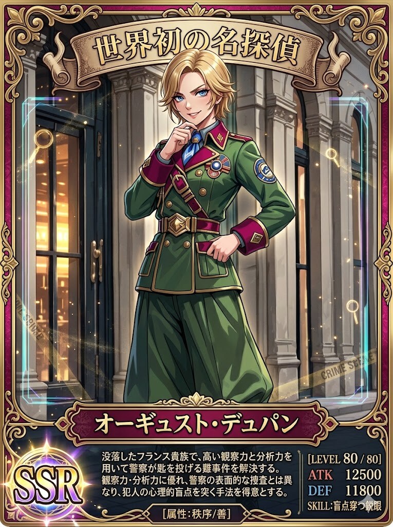 オーギュスト・デュパンのSSRカード