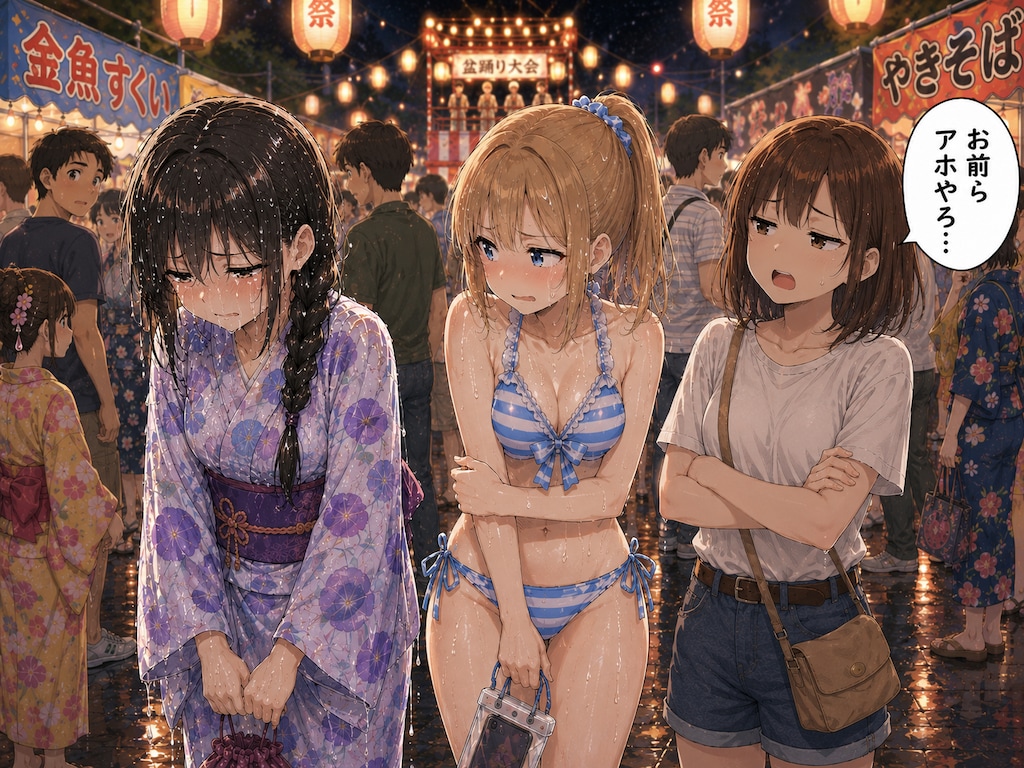 浴衣vs水着