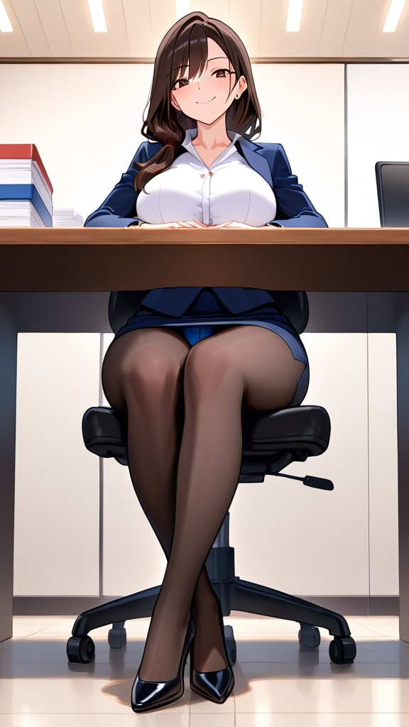 デスクパンチラ