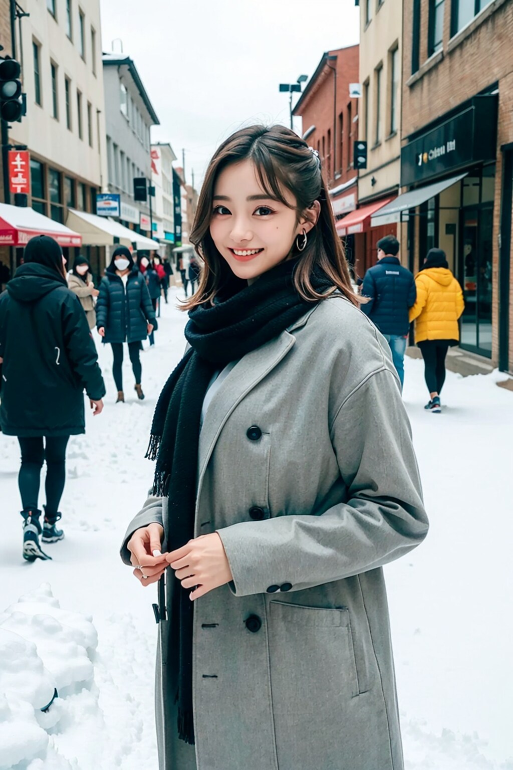 雪の降った朝