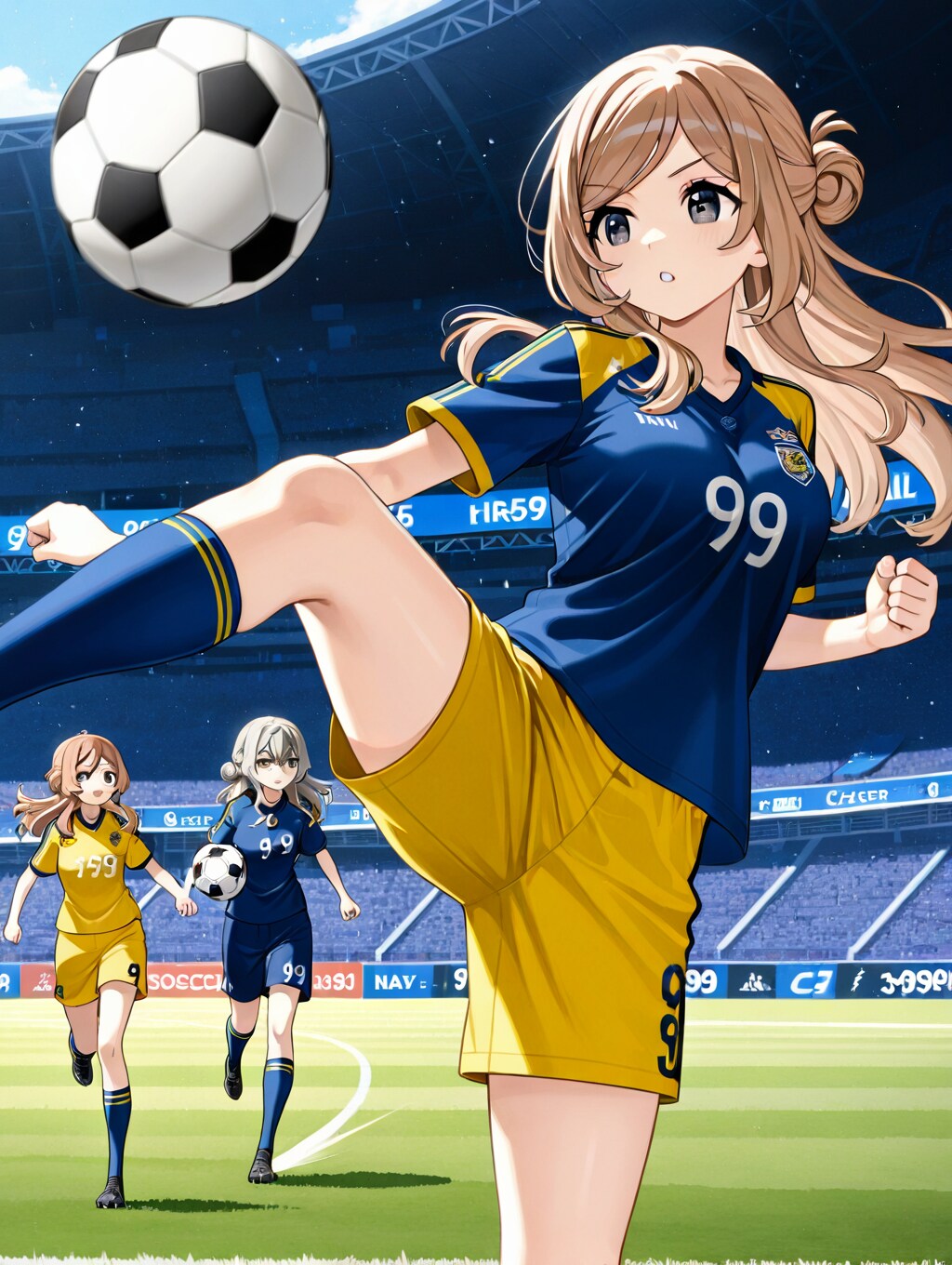 サッカーのお姉さん