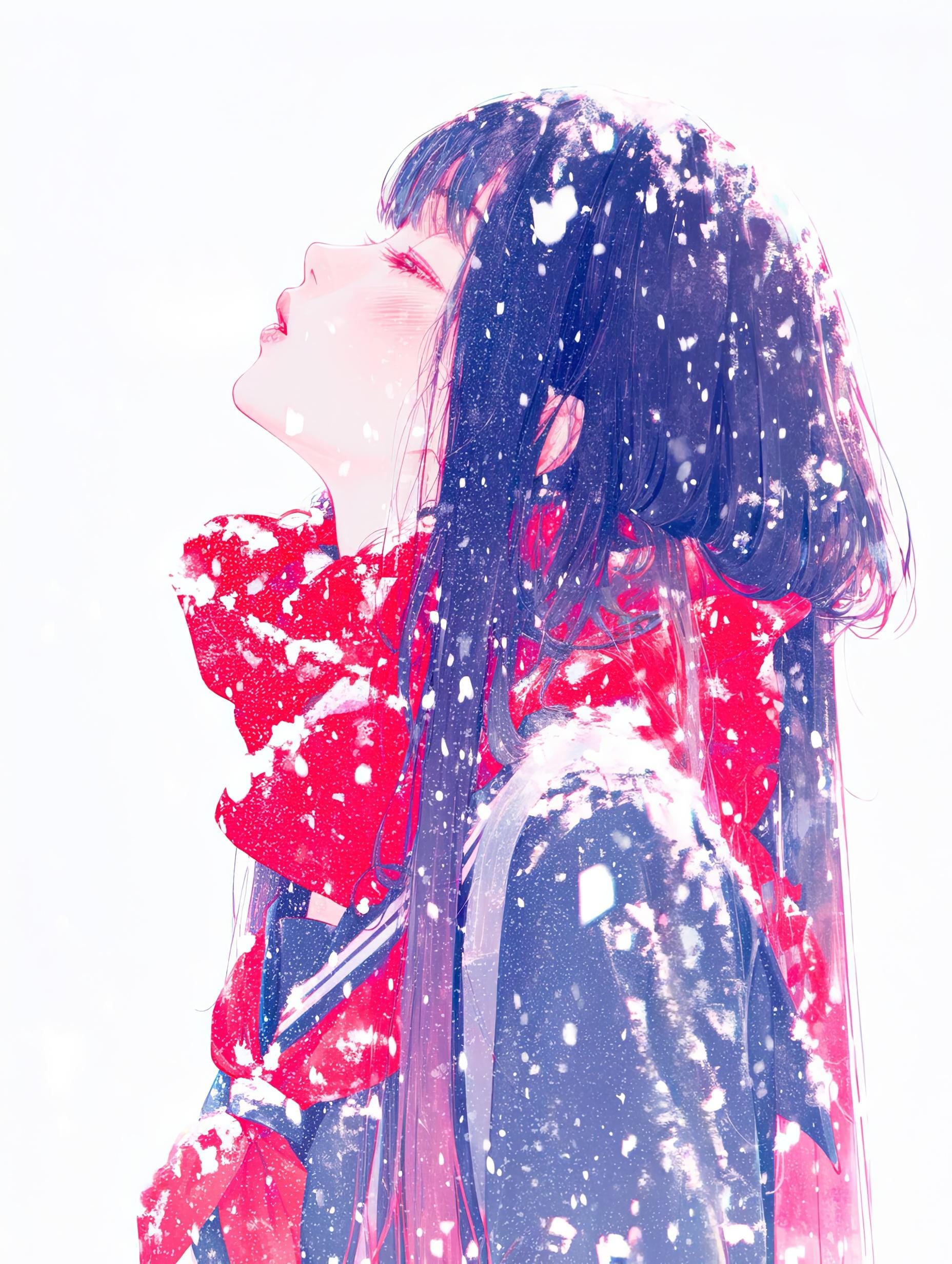 雪中に思う | の人気AIイラスト・グラビア