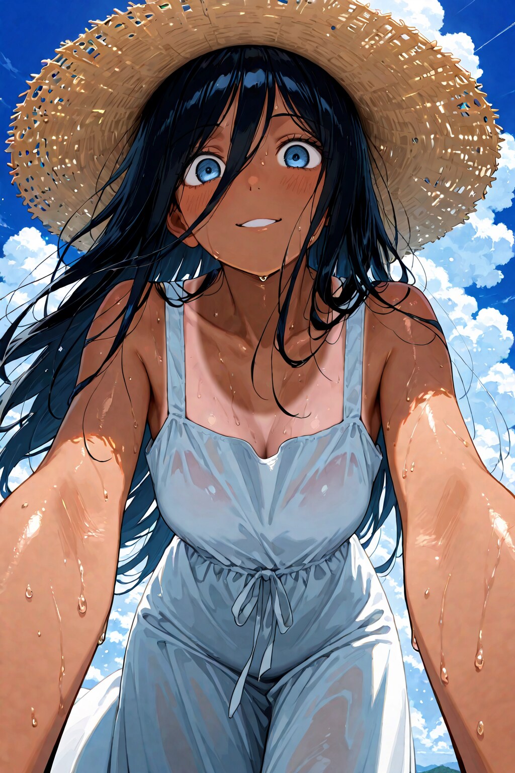 ぽぽぽ（日焼けしちゃった…）