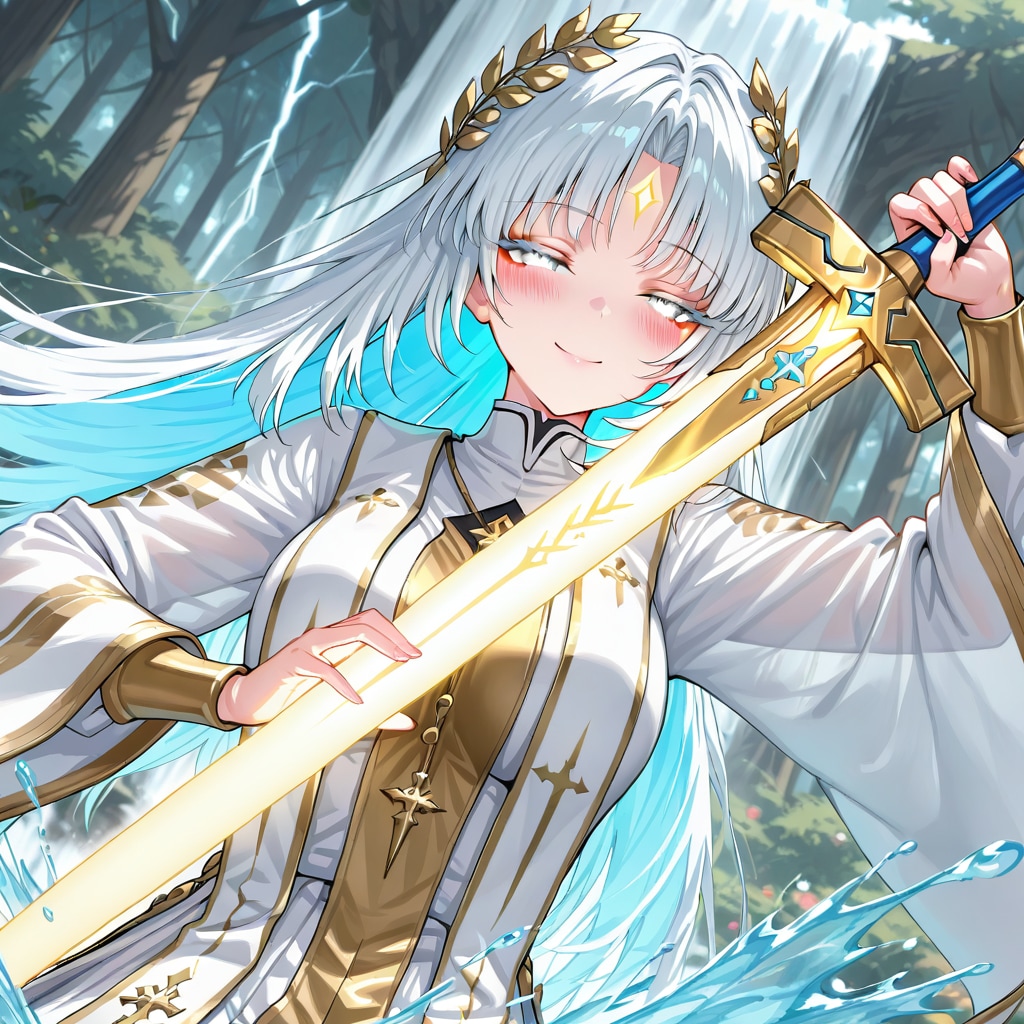 聖剣を与える女神