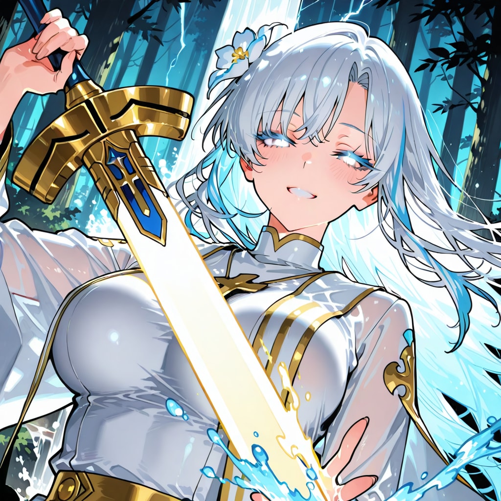 聖剣を与える女神